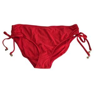 Anne Cole Women's Size XL Red Coral Side Ruched Bikini Bottoms